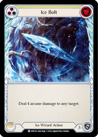 Ice Bolt (Yellow) (UPR134) - Uprising Rainbow Foil