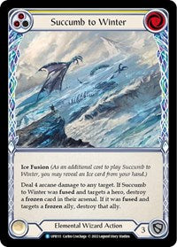 Succumb to Winter (Yellow) Rainbow Foil