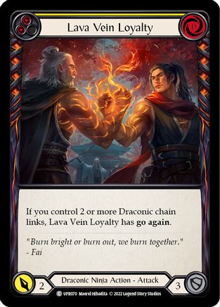 Lava Vein Loyalty (Yellow) (UPR070) - Uprising Rainbow Foil