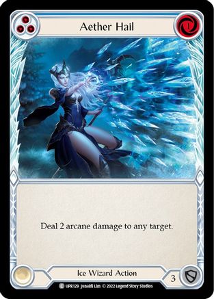 Aether Hail (Blue) (UPR129) - Uprising Rainbow Foil