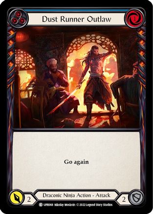 Dust Runner Outlaw (Blue) (UPR068) - Uprising Rainbow Foil