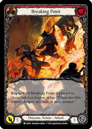 Breaking Point (Extended Art) - FAB091 (FAB091) - Flesh and Blood: Promo Cards Rainbow Foil