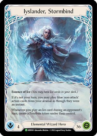 Iyslander, Stormbind - HER060 (HER060) - Flesh and Blood: Promo Cards Cold Foil