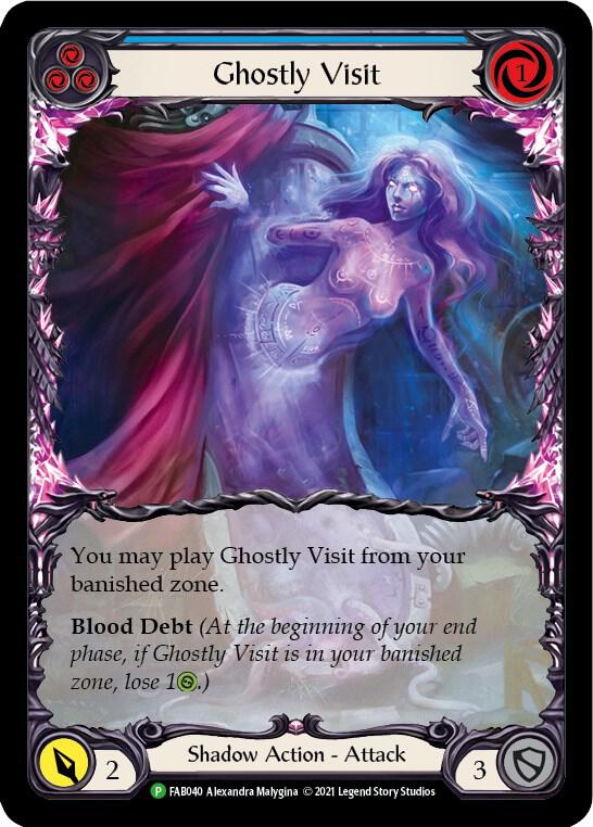 Ghostly Visit (Blue) Rainbow Foil Promo