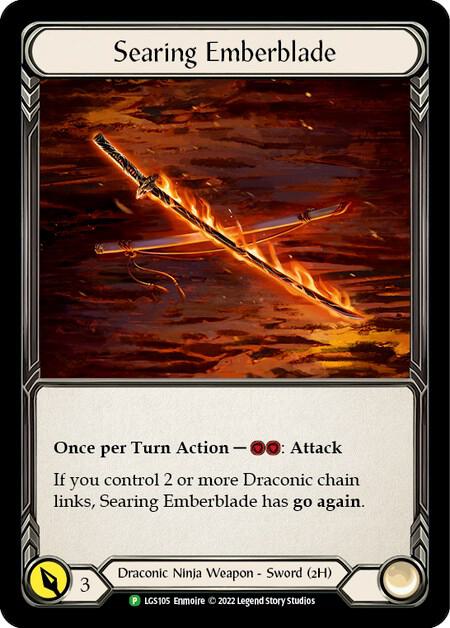 Searing Emberblade Cold Foil Promo