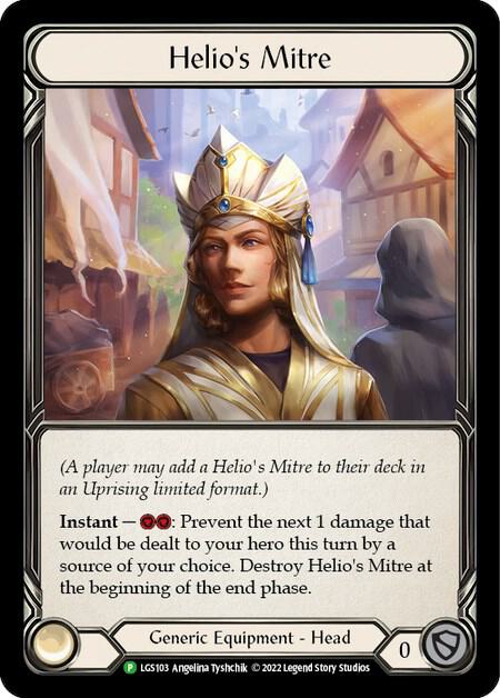Helio's Mitre Rainbow Foil Promo