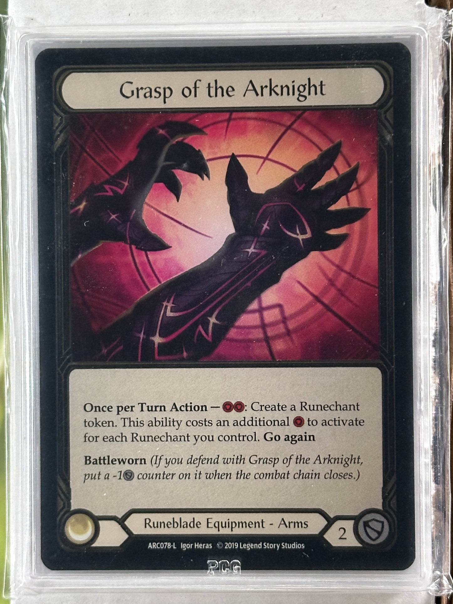 Grasp of the Arknight Cold Foil Gem Mint 10 Graded Slim Slab