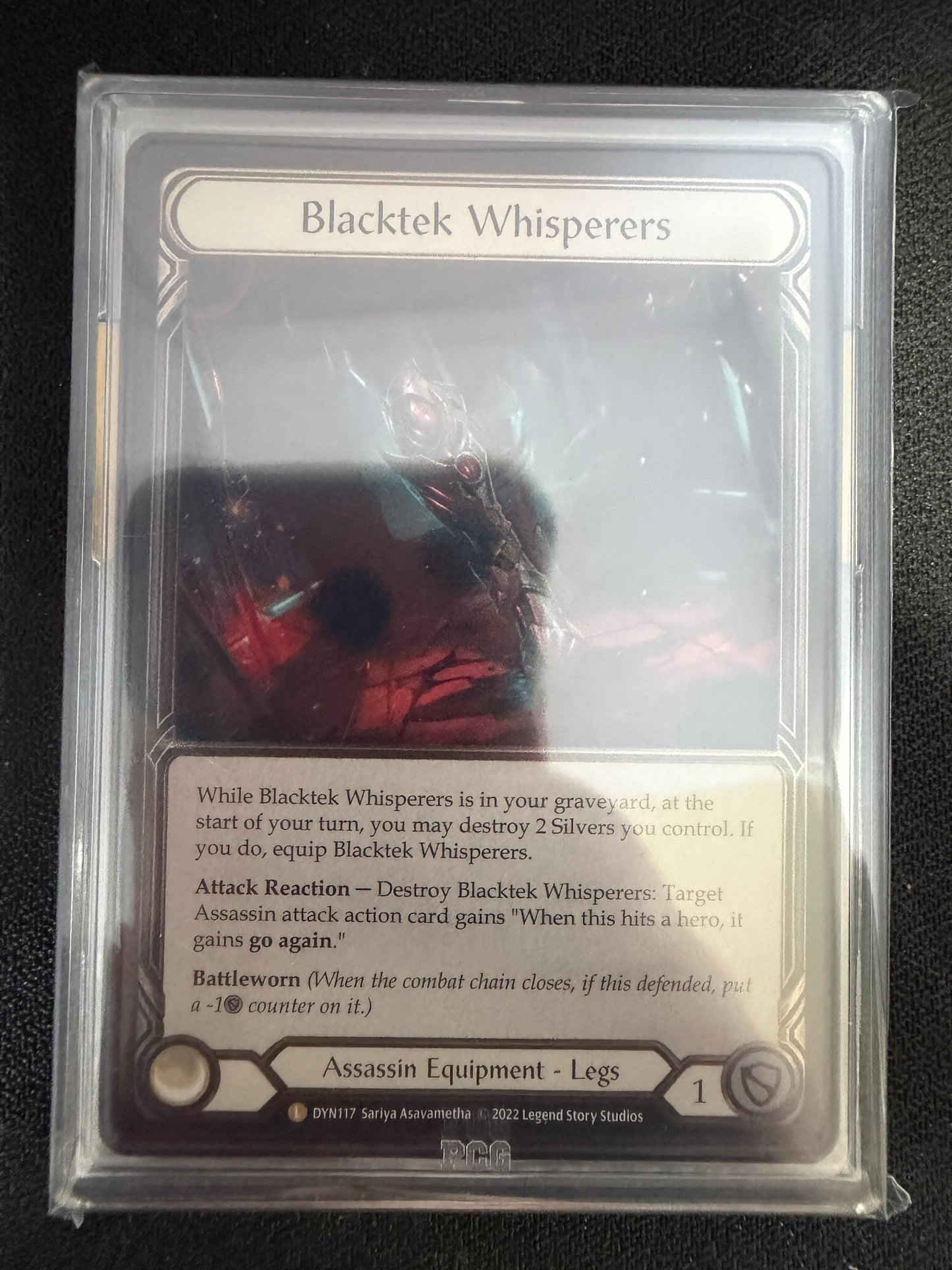 Blacktek Whisperers Cold Foil Graded PCG Gem Mint 9