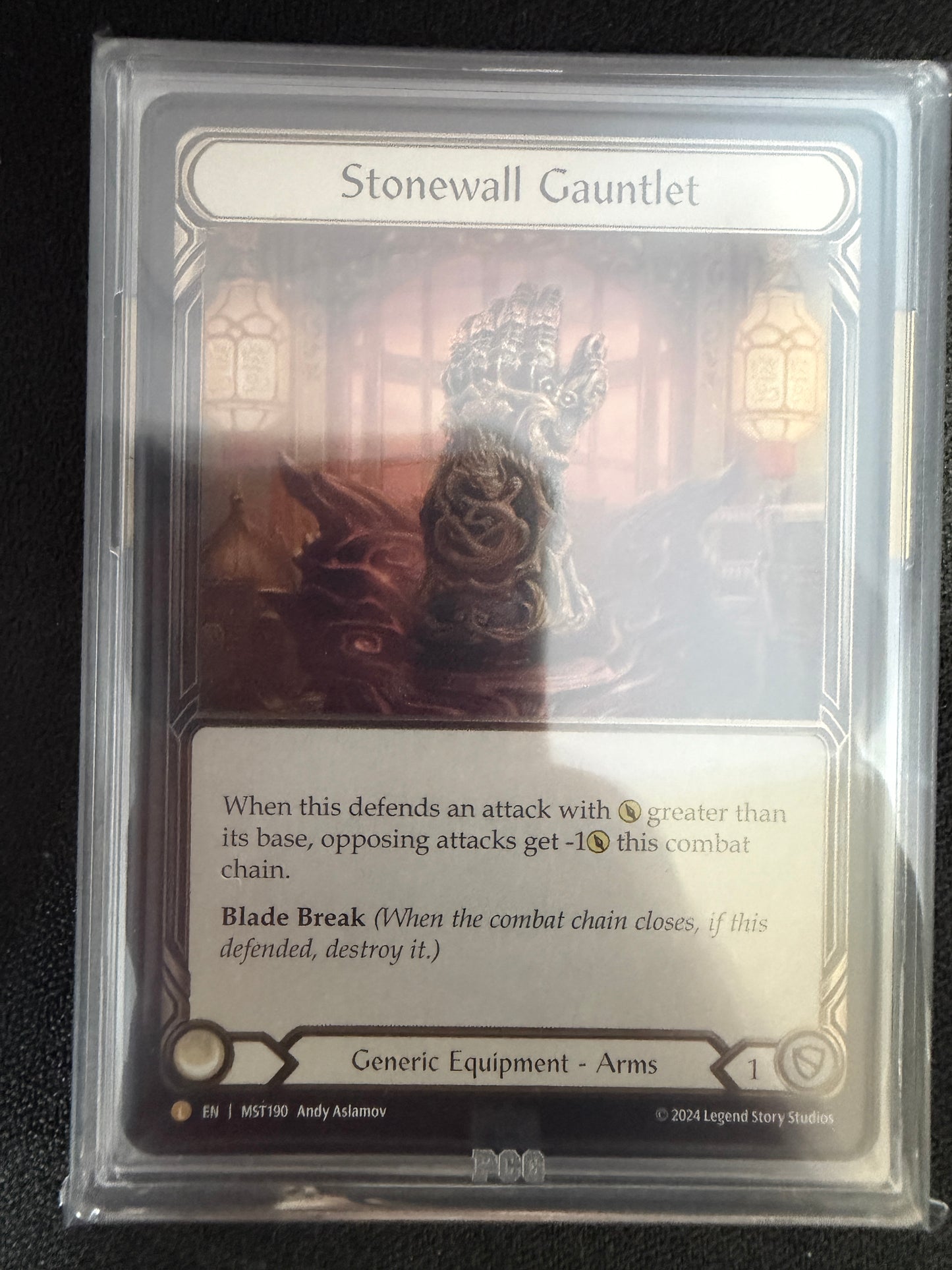 Stonewall Gauntlet Cold Foil Graded PCG Gem Mint 9.5