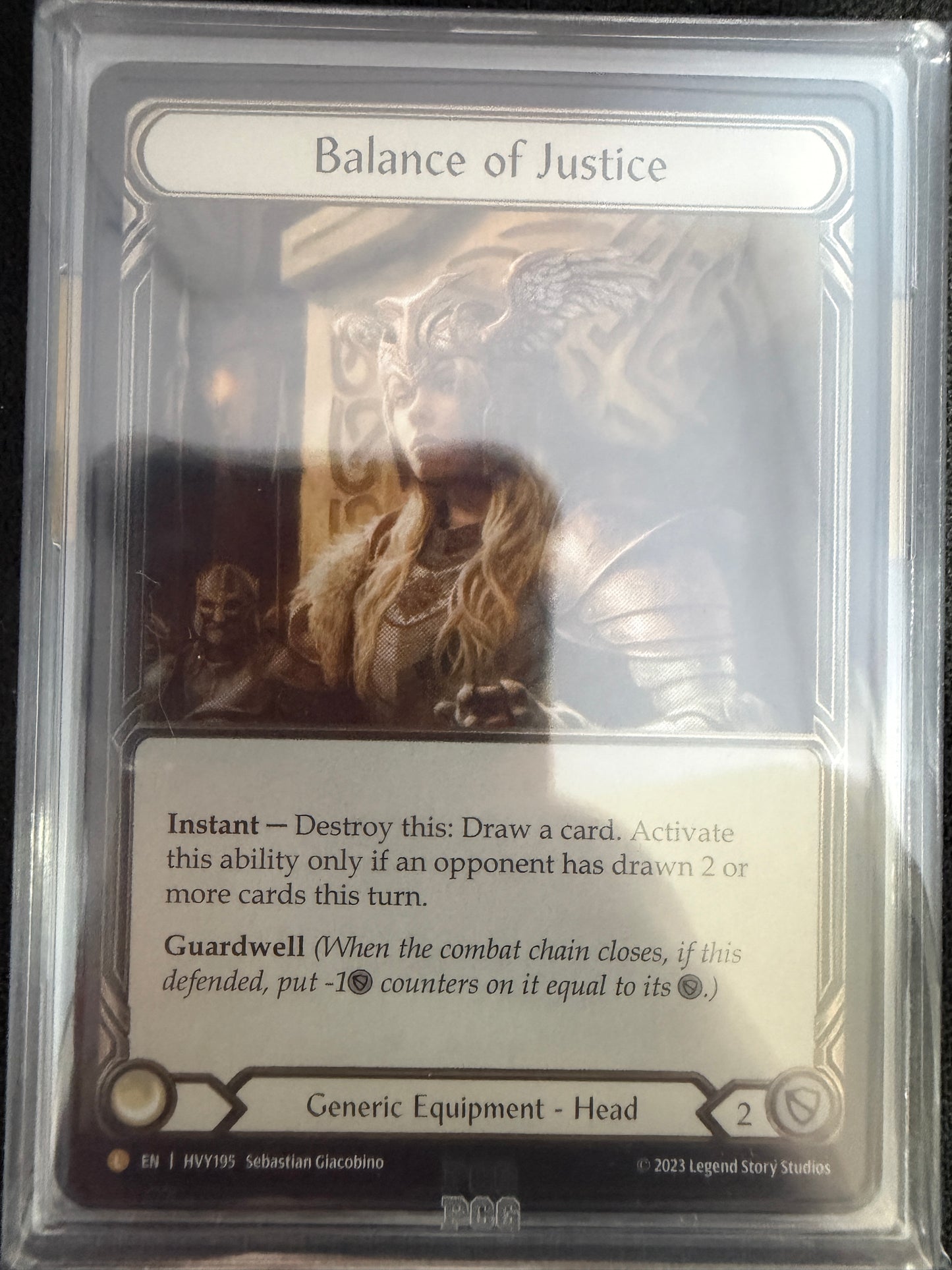 Balance of Justice Cold Foil Graded PCG Gem Mint 9.5