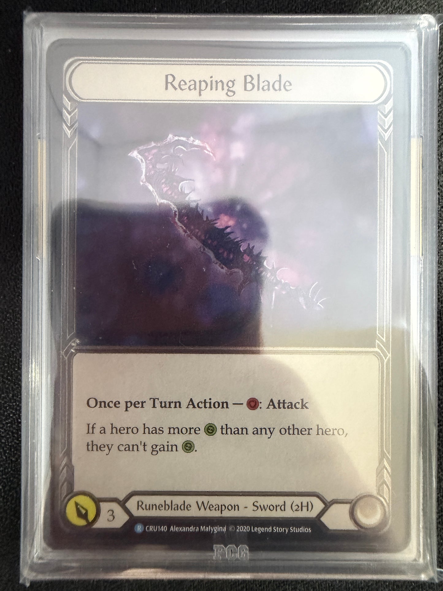 Reaping Blade Cold Foil Graded PCG Gem Mint 9.5