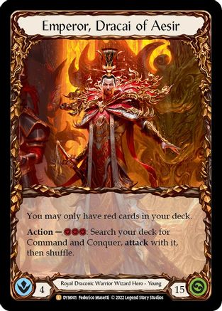 Emperor, Dracai of Aesir (DYN001) - Dynasty Cold Foil