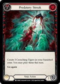 Predatory Streak (Red) Rainbow Foil