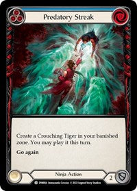 Predatory Streak (Blue) Rainbow Foil