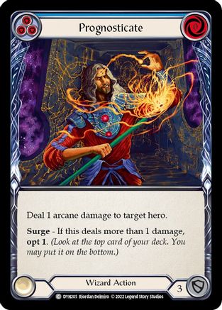 Prognosticate (Blue) (DYN205) - Dynasty Rainbow Foil