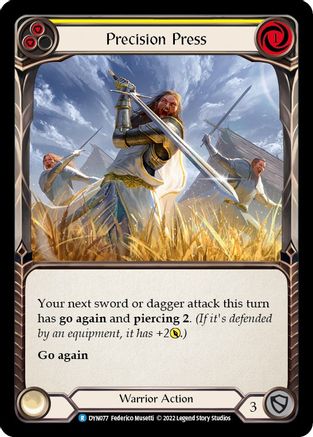 Precision Press (Yellow) (DYN077) - Dynasty