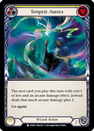 Tempest Aurora (Yellow) (DYN210) - Dynasty Rainbow Foil