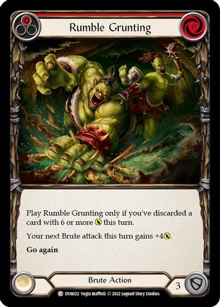 Rumble Grunting (Red) (DYN022) - Dynasty