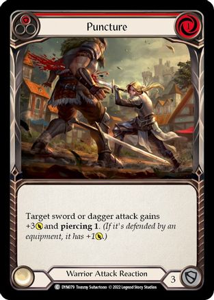 Puncture (Red) (DYN079) - Dynasty Rainbow Foil