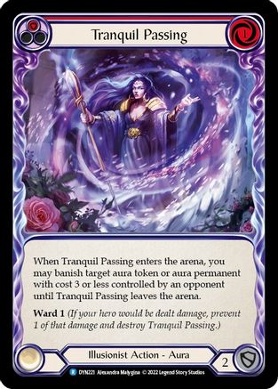Tranquil Passing (Red) (DYN221) - Dynasty Rainbow Foil