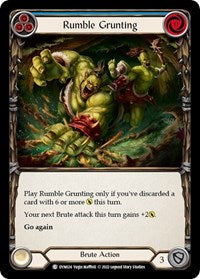 Rumble Grunting (Blue) Rainbow Foil