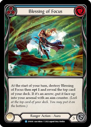 Blessing of Focus (Blue) (DYN161) - Dynasty Rainbow Foil