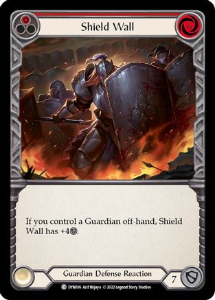 Shield Wall (Red) (DYN036) - Dynasty