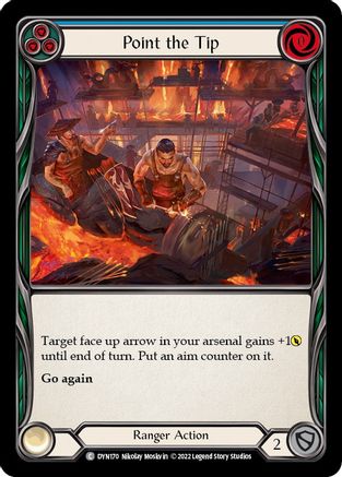 Point the Tip (Blue) (DYN170) - Dynasty Rainbow Foil
