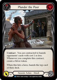 Plunder the Poor (Red) Rainbow Foil