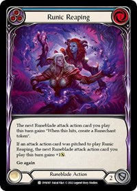 Runic Reaping (Blue) Rainbow Foil