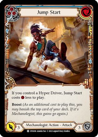 Jump Start (Blue) (DYN106) - Dynasty Rainbow Foil