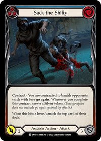 Sack the Shifty (Blue) Rainbow Foil