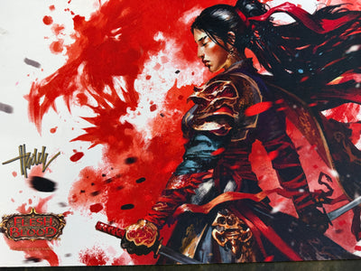 Art of the Dragon: Blood Playmat (Signed by artist)