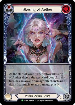 Blessing of Aether (Red) - LGS116 (LGS116) - Flesh and Blood: Promo Cards Rainbow Foil