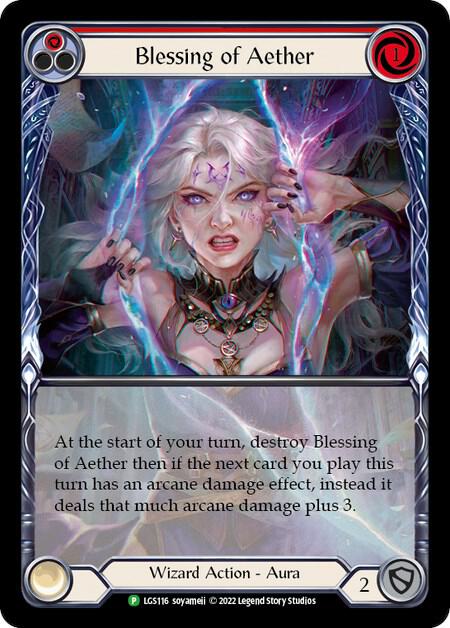 Blessing of Aether (Red) Rainbow Foil Promo