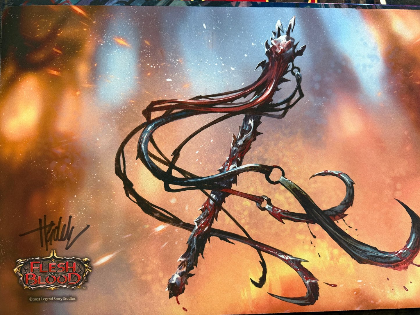 Flail of Agony Playmat (Signed by artist)