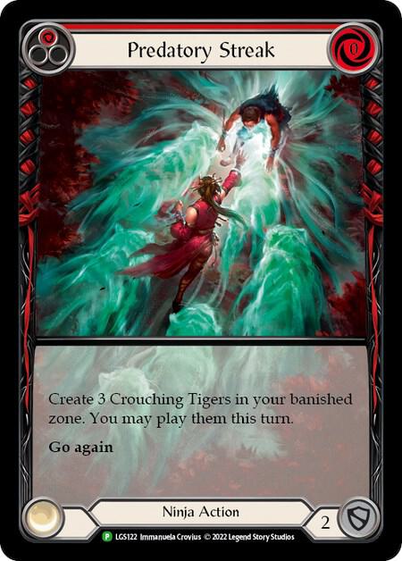 Predatory Streak (Red) Rainbow Foil Promo