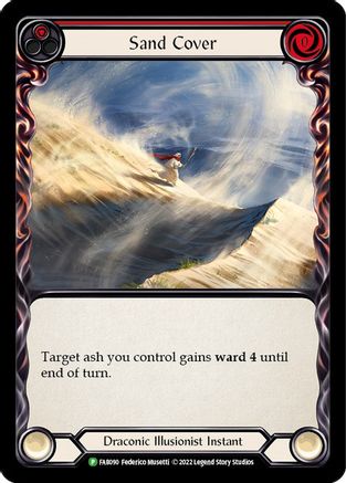 Sand Cover (Red) - FAB090 (FAB090) - Flesh and Blood: Promo Cards Rainbow Foil