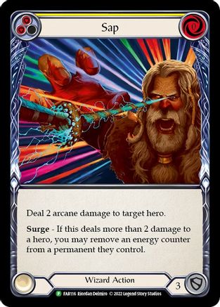 Sap (Yellow) - FAB116 (FAB116) - Flesh and Blood: Promo Cards Rainbow Foil
