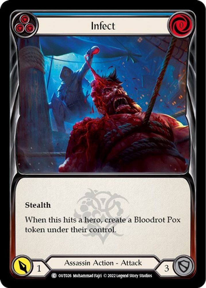 Infect (Blue) (OUT026)  Rainbow Foil