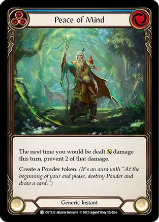 Peace of Mind (Blue) (OUT233) - Outsiders Rainbow Foil