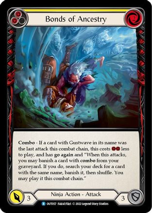 Bonds of Ancestry (Yellow) (OUT057) - Outsiders Rainbow Foil