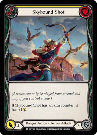 Skybound Shot (Yellow) (OUT128) - Outsiders Rainbow Foil