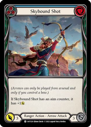Skybound Shot (Blue) (OUT129) - Outsiders Rainbow Foil