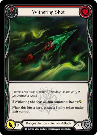 Withering Shot (Red) (OUT136) - Outsiders Rainbow Foil
