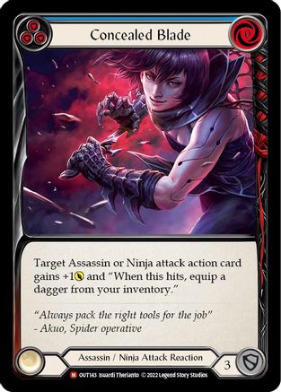 Concealed Blade (OUT143) - Outsiders Rainbow Foil