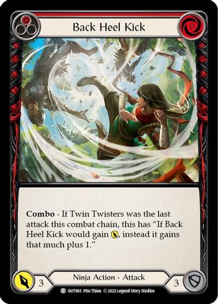 Back Heel Kick (Red) (OUT065) - Outsiders Rainbow Foil