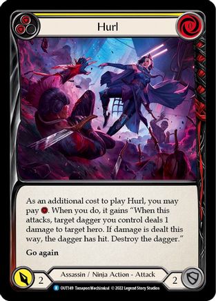 Hurl (Yellow) (OUT149) - Outsiders Rainbow Foil