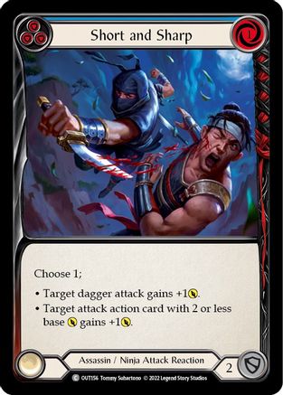 Short and Sharp (Blue) (OUT156) - Outsiders Rainbow Foil