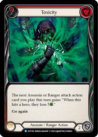 Toxicity (Red) (OUT165) - Outsiders Rainbow Foil